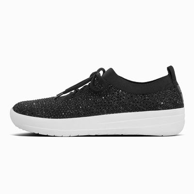 Fitflop Women's F-SPORTY Überknit Crystal Sneakers - Black, UZ6248713